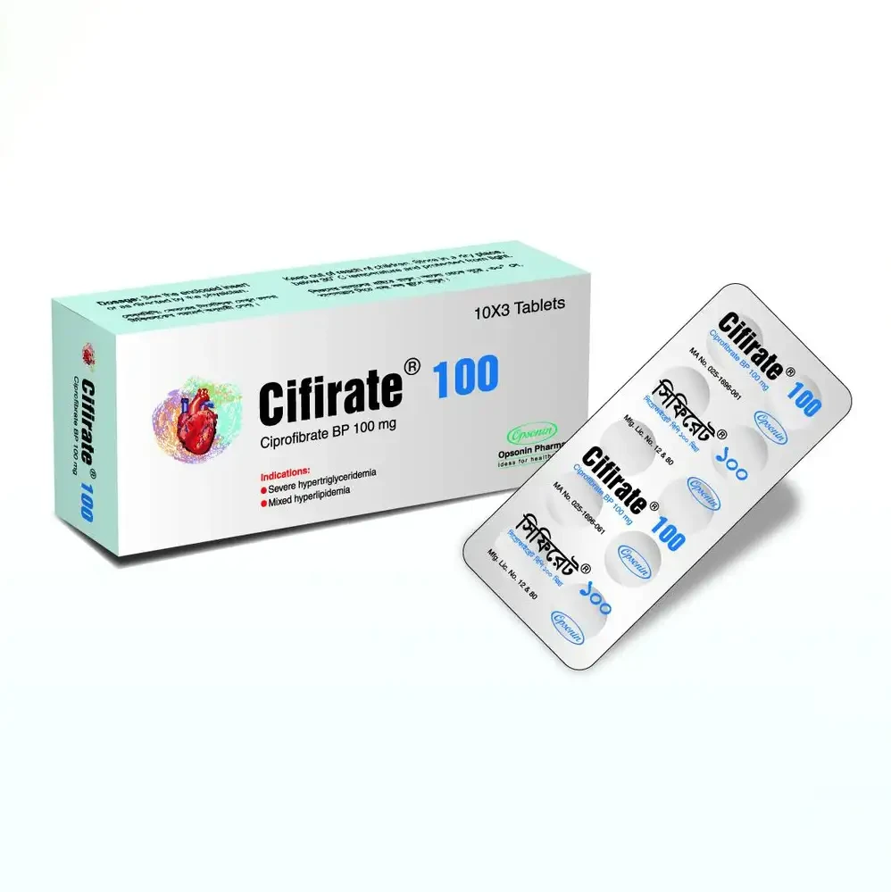 Pack Image: Cifirate 100 mg Tablet (3 x 10)