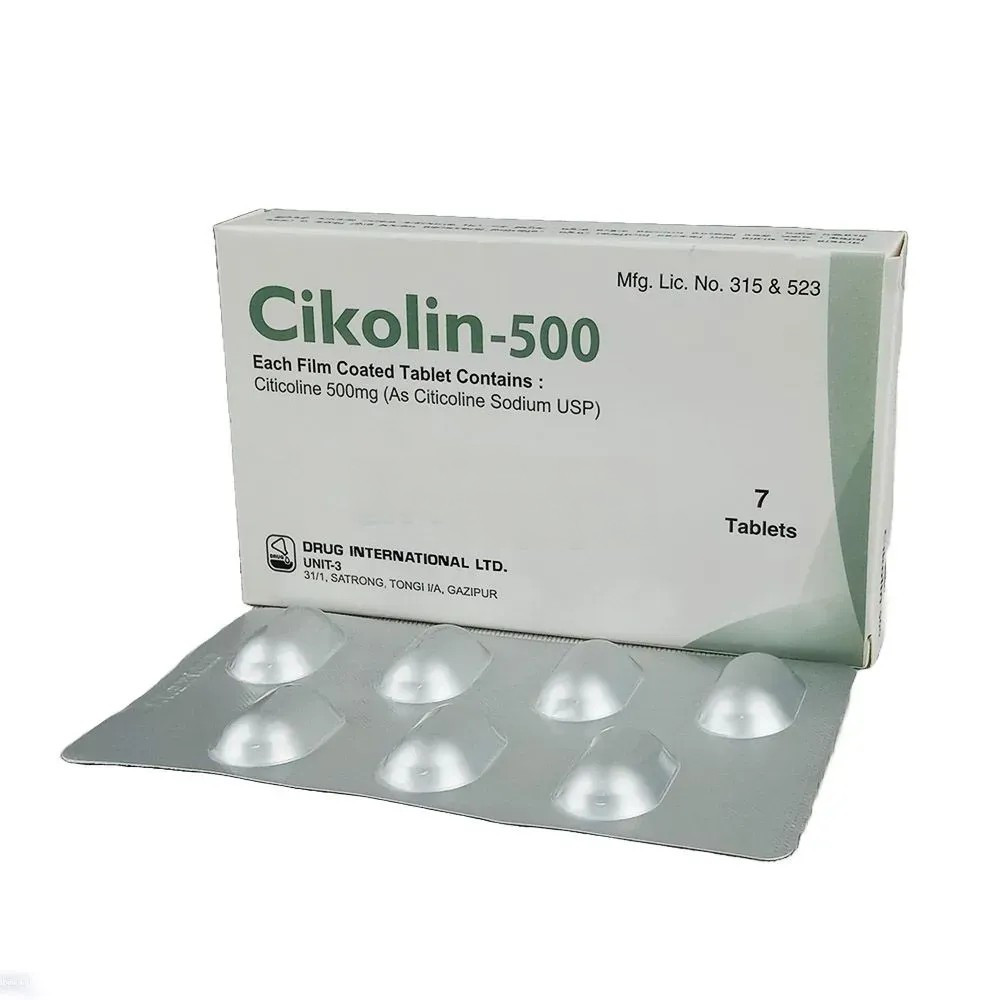 Pack Image: Cikolin 500 mg Tablet (1 x 7)