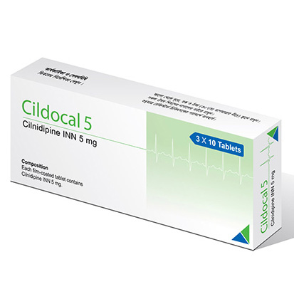 Pack Image: Cildocal 5 mg Tablet (3 x 10)