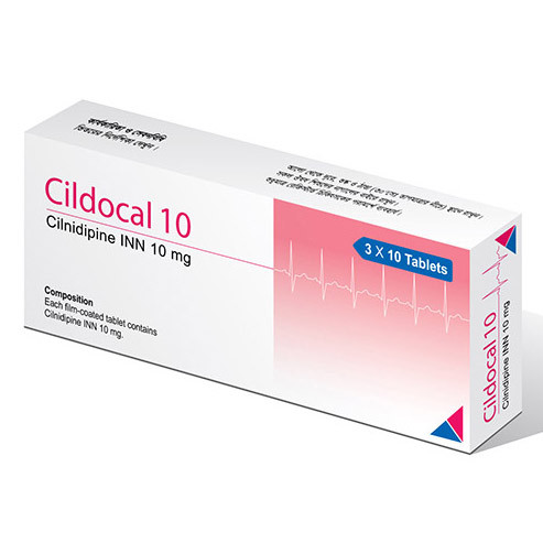 Pack Image: Cildocal 10 mg Tablet (3 x 10)
