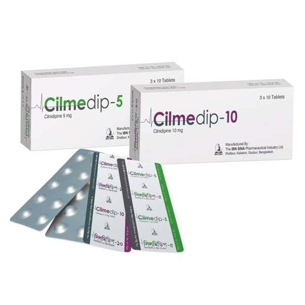 Pack Image: Cilmedip 5 mg Tablet (3 x 10)