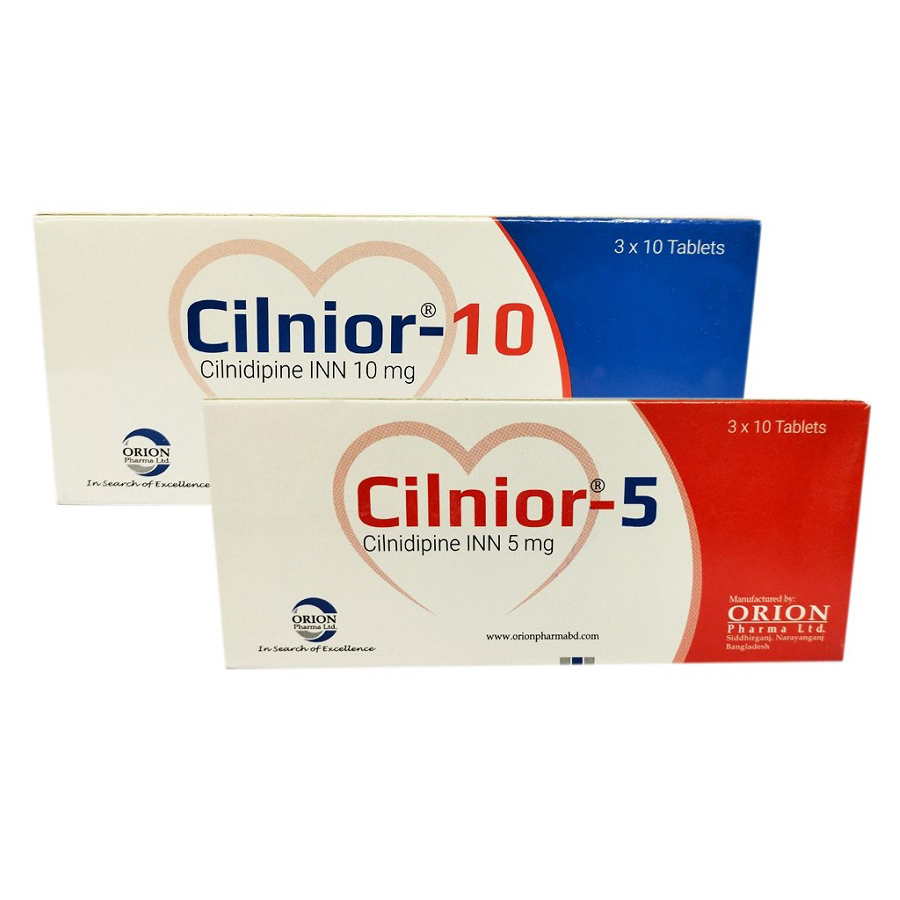 Pack Image: Cilnior 10 mg Tablet (3 x 10)
