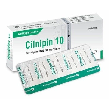 Pack Image: Cilnipin 10 mg Tablet (3 x 10)