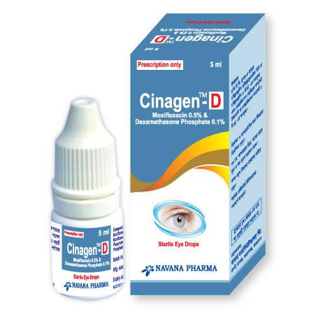 Pack Image: Cinagen-D 0.5% 0.1% Eye Drop (5 ml drop)