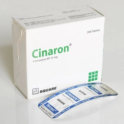 Pack Image: Cinaron 15 mg Tablet (20 x 10)
