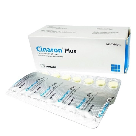 Pack Image: Cinaron Plus 20 mg Tablet (10 x 14)