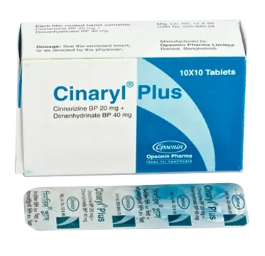 Pack Image: Cinaryl Plus 20 mg Tablet (10 x 10)