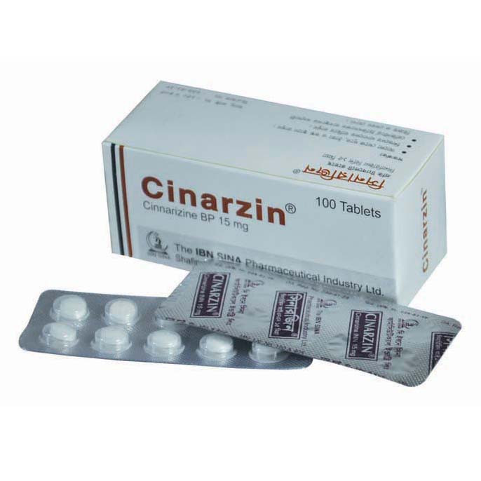 Pack Image: Cinarzin 15 mg Tablet (10 x 10)