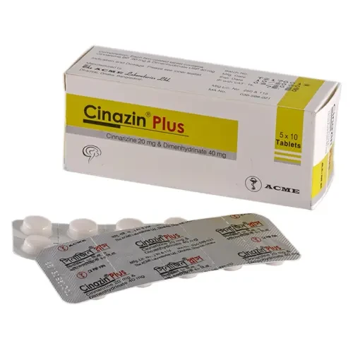 Pack Image: Cinazin Plus 20 mg Tablet (10 x 10)