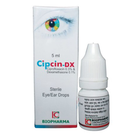 Pack Image: Cipcin-DX 0.3% 0.1% Eye Drop (5 ml drop)