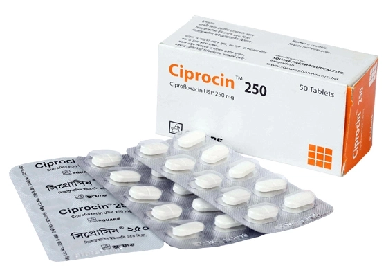 Pack Image: Ciprocin 250 mg Tablet (5 x 10)