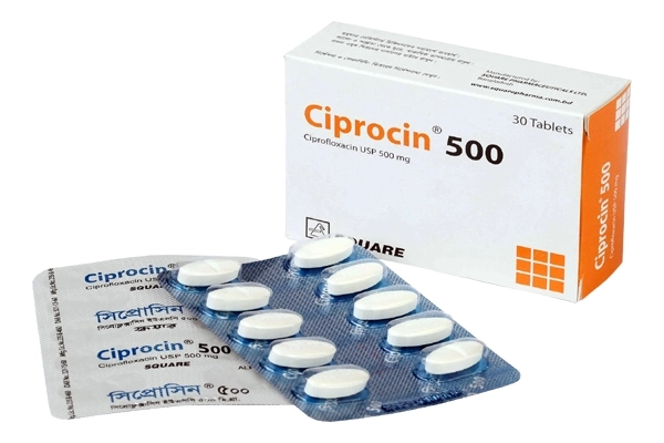 Pack Image: Ciprocin 500 mg Tablet (3 x 10)