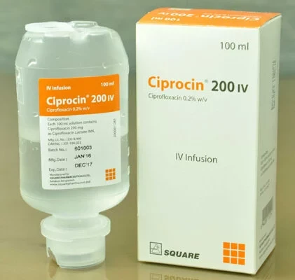 Pack Image: Ciprocin 200 mg Injection (100 ml vial)
