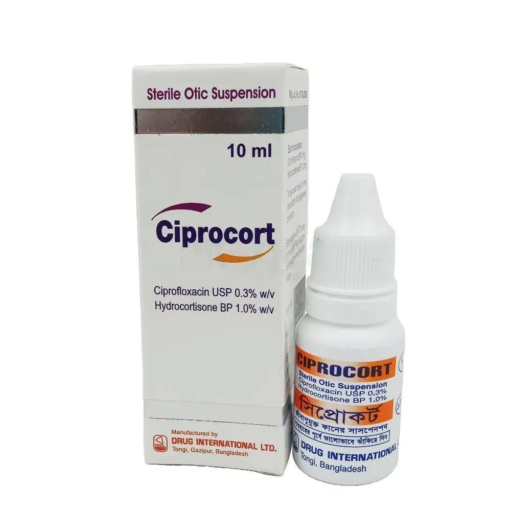 Pack Image: Ciprocort 0.3% 1% Suspension (10 ml drop)