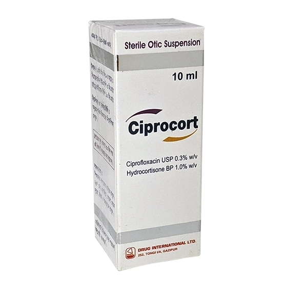 Pack Image: Ciprocort 0.3% 1% Suspension (10 ml drop)