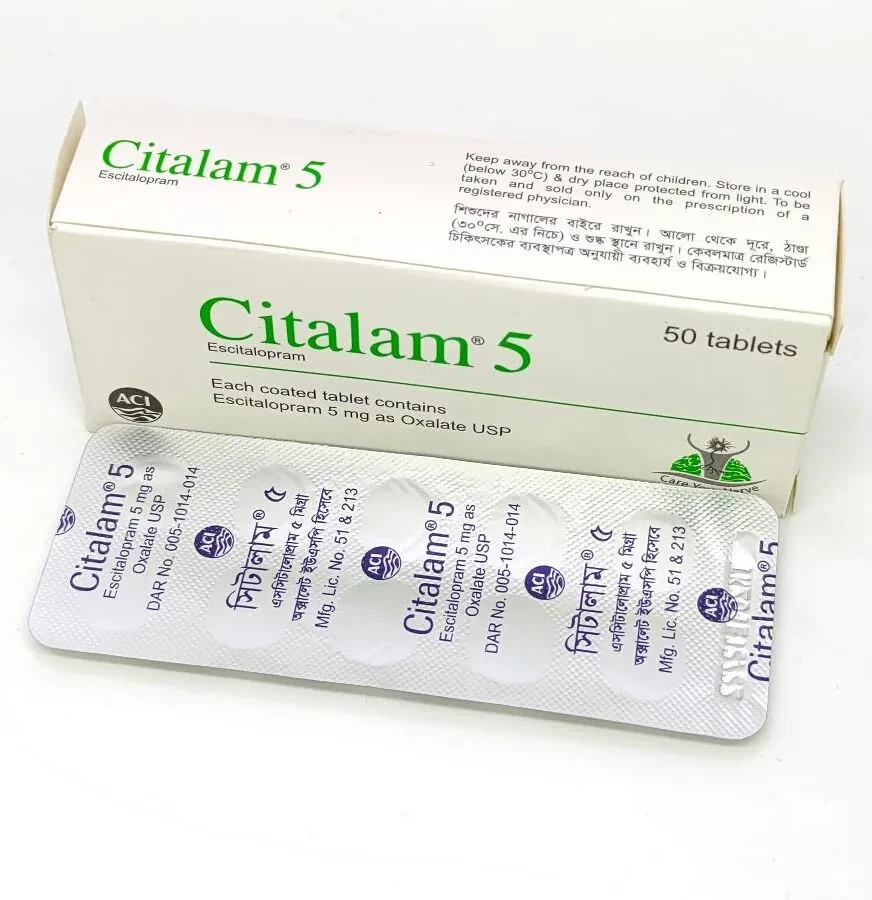 Pack Image: Citalam 5 mg Tablet (5 x 10)