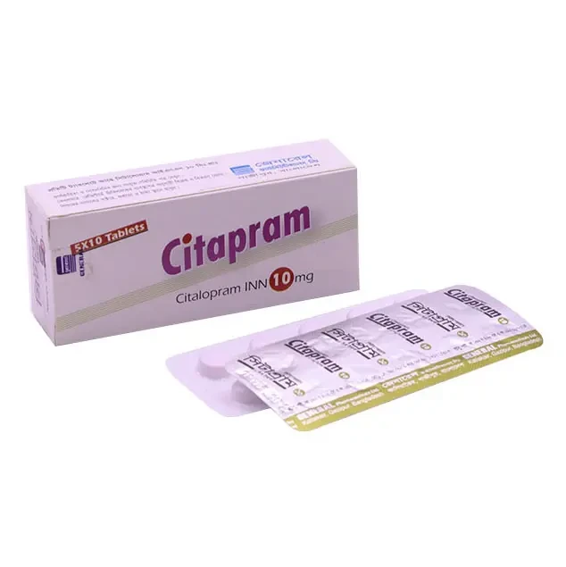 Pack Image: Citapram 10 mg Tablet (5 x 10)