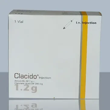 Pack Image: Clacido (1 gm Injection (1.2 gm vial)