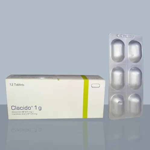 Pack Image: Clacido 875 mg Tablet (2 x 6)