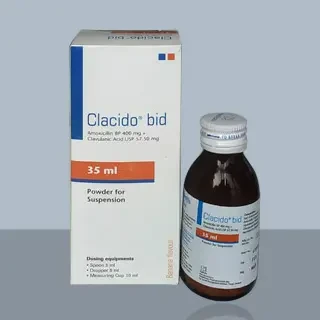 Pack Image: Clacido BID (400 mg Suspension (35 ml bottle)