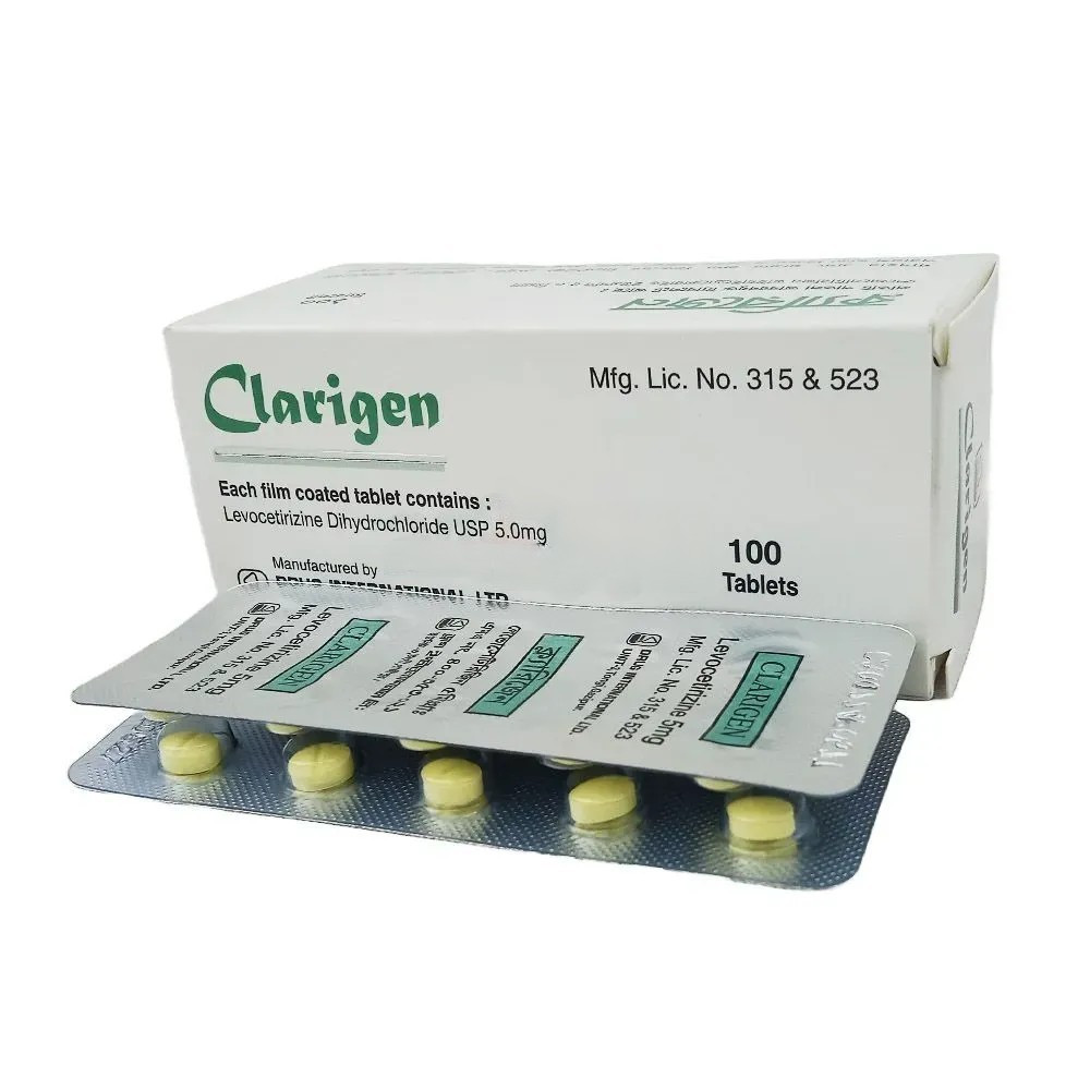 Pack Image: Clarigen 5 mg Tablet (10 x 10)