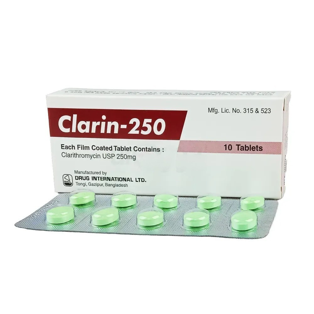 Pack Image: Clarin 250 mg Tablet (1 x 10)