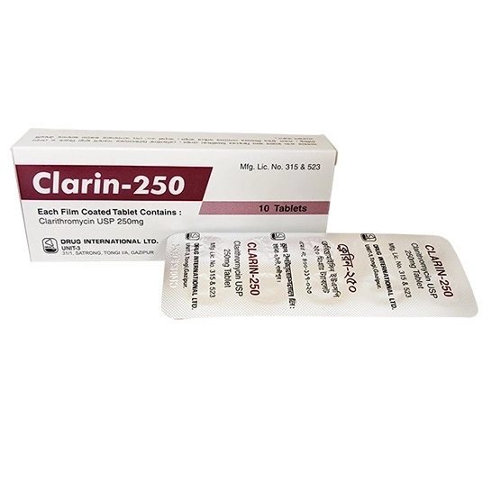 Pack Image: Clarin 250 mg Tablet (1 x 10)