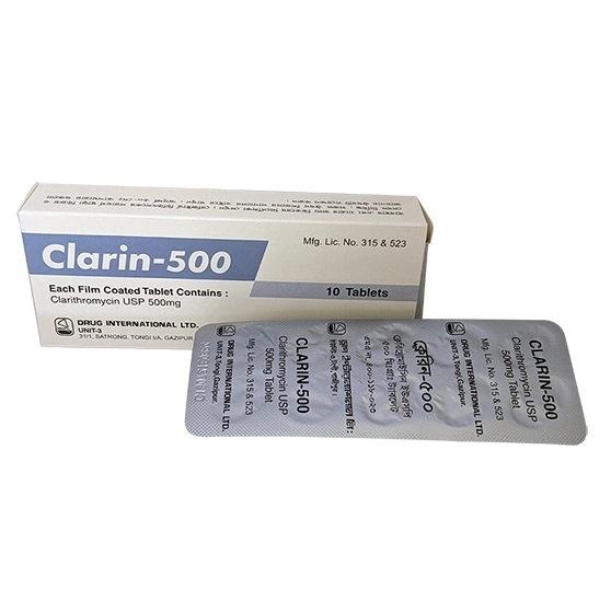 Pack Image: Clarin 500 mg Tablet (1 x 10)