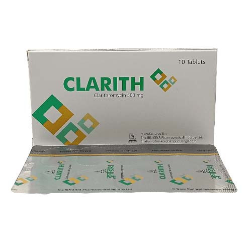Pack Image: Clarith 500 mg Tablet (1 x 10)