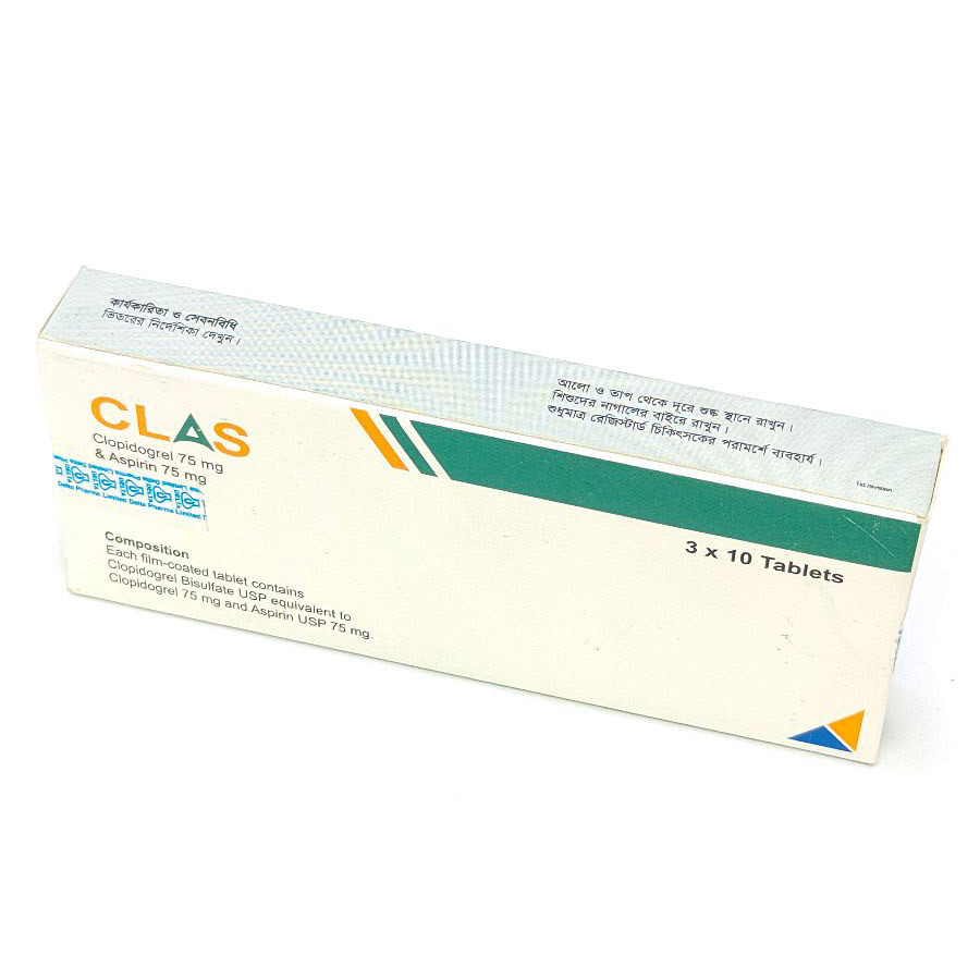 Pack Image: Clas 75 mg Tablet (3 x 10)
