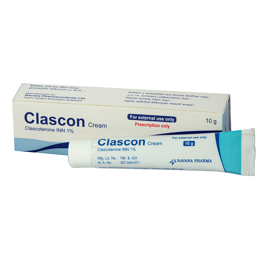 Pack Image: Clascon 1% w Cream (10 gm tube)