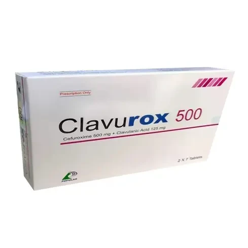 Pack Image: Clavurox 500 mg Tablet (2 x 7)