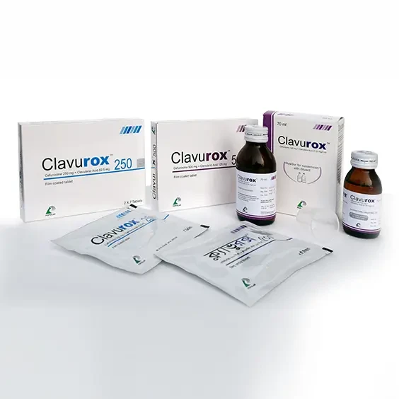Pack Image: Clavurox (125 mg Suspension (70 ml bottle)