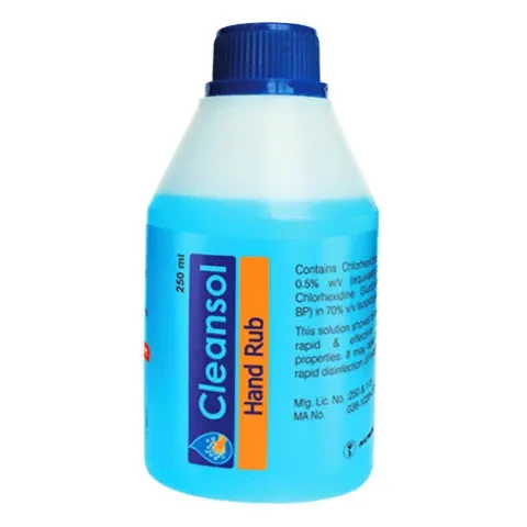 Pack Image: Cleansol 0.5% 70% Hand Rub (250 ml bottle)