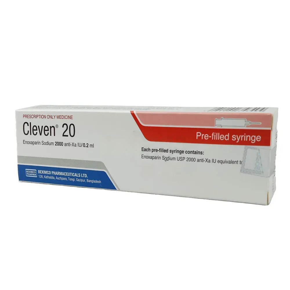 Pack Image: Cleven 2000 Anti-Xa Injection (0.2 ml pre-filled syringe)