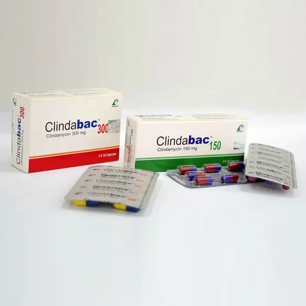 Pack Image: Clindabac 300 mg Capsule (3 x 10)