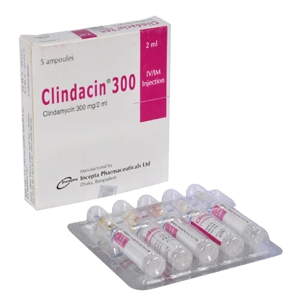 Pack Image: Clindacin 300 mg Injection (2 ml ampoule)