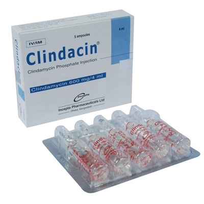 Pack Image: Clindacin 600 mg Injection (4 ml ampoule)
