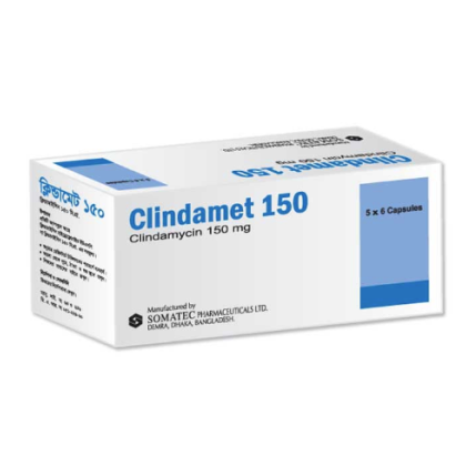 Pack Image: Clindamet 150 mg Capsule (3 x 10)