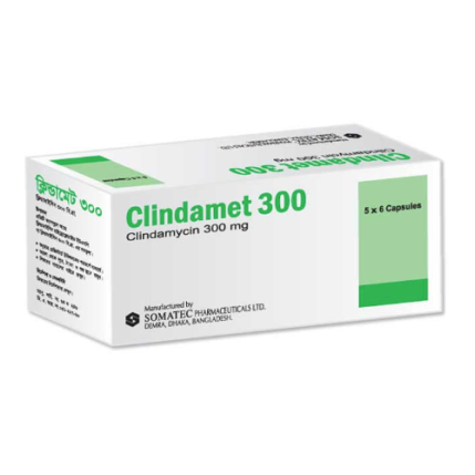 Pack Image: Clindamet 300 mg Capsule (3 x 10)