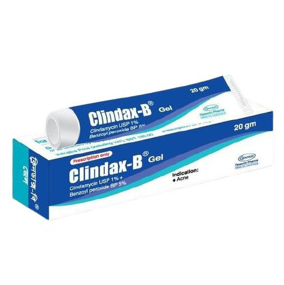 Pack Image: Clindax-B 1% 5% Topical Gel (20 gm tube)