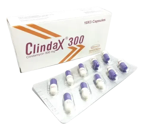 Pack Image: Clindax 300 mg Capsule (3 x 10)