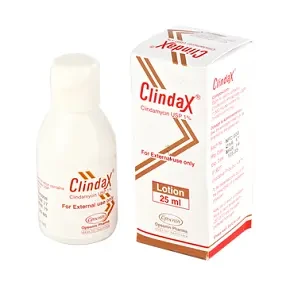 Pack Image: Clindax 1% Lotion (25 ml bottle)