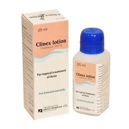Pack Image: Clinex 1% Lotion (25 ml bottle)