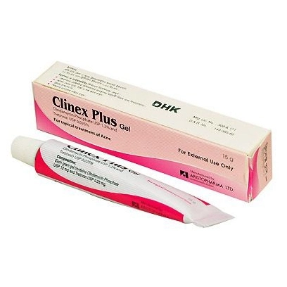 Pack Image: Clinex Plus 1.2% 0.025% Topical Gel (15 gm tube)