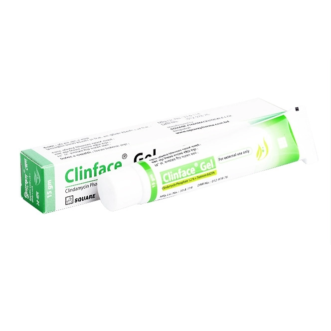 Pack Image: Clinface 1.2% 0.025% Topical Gel (15 gm tube)