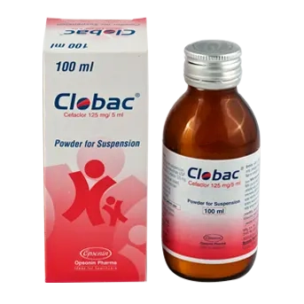 Pack Image: Clobac 125 mg Suspension (100 ml bottle)