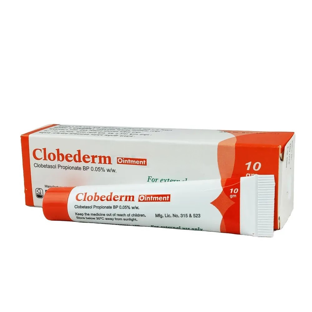 Pack Image: Clobederm 0.05% Ointment (10 gm tube)