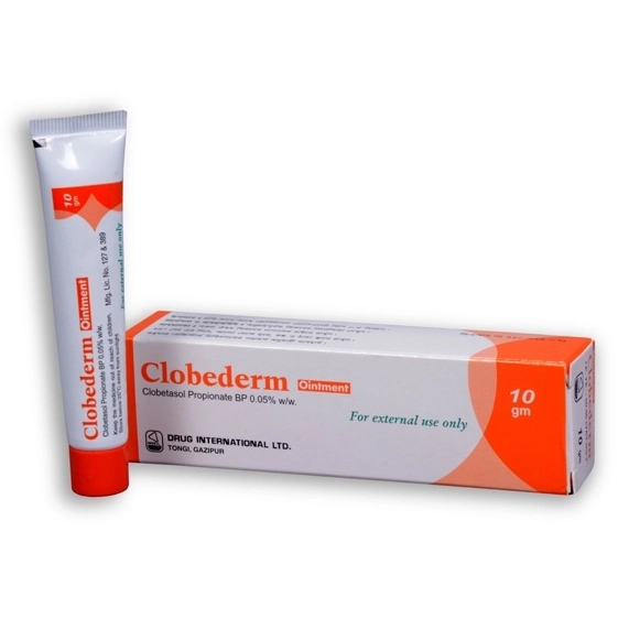 Pack Image: Clobederm 0.05% Ointment (10 gm tube)