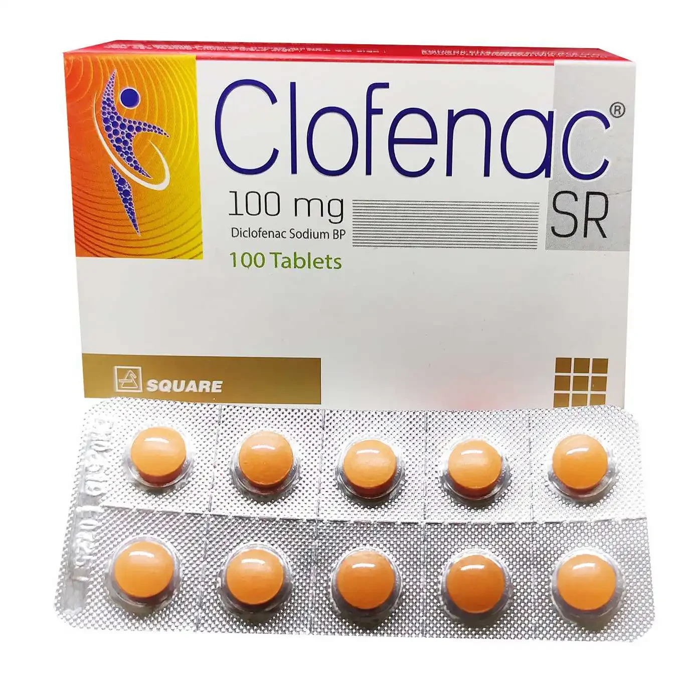 Pack Image: Clofenac SR 100 mg Tablet (10 x 10)